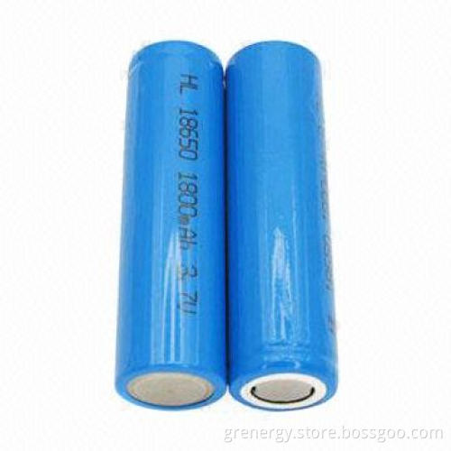 3.7V 1800mAh 18650 Size Li-ion Battery Cell, CE-, UL-, RoHS-, UN38.3-listed, Fast Delivery